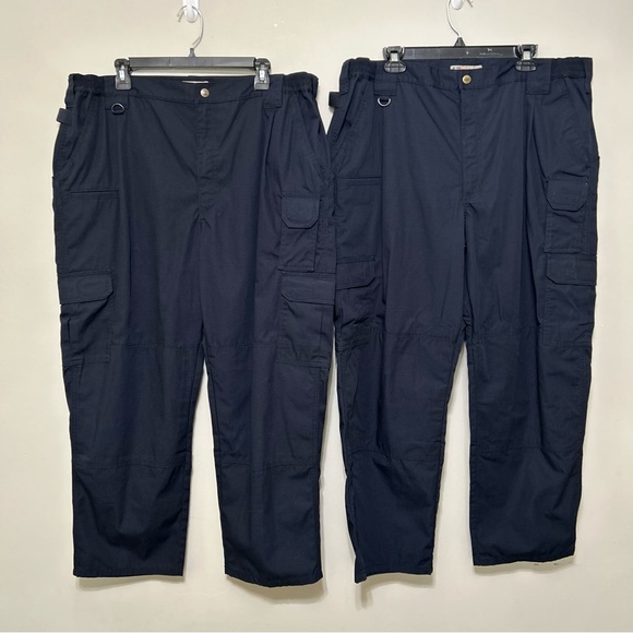 5.11 Tactical 74273 Series Mens Black Cargo Pants 42/30 Baggy Work Casual Hiking - Picture 1 of 16